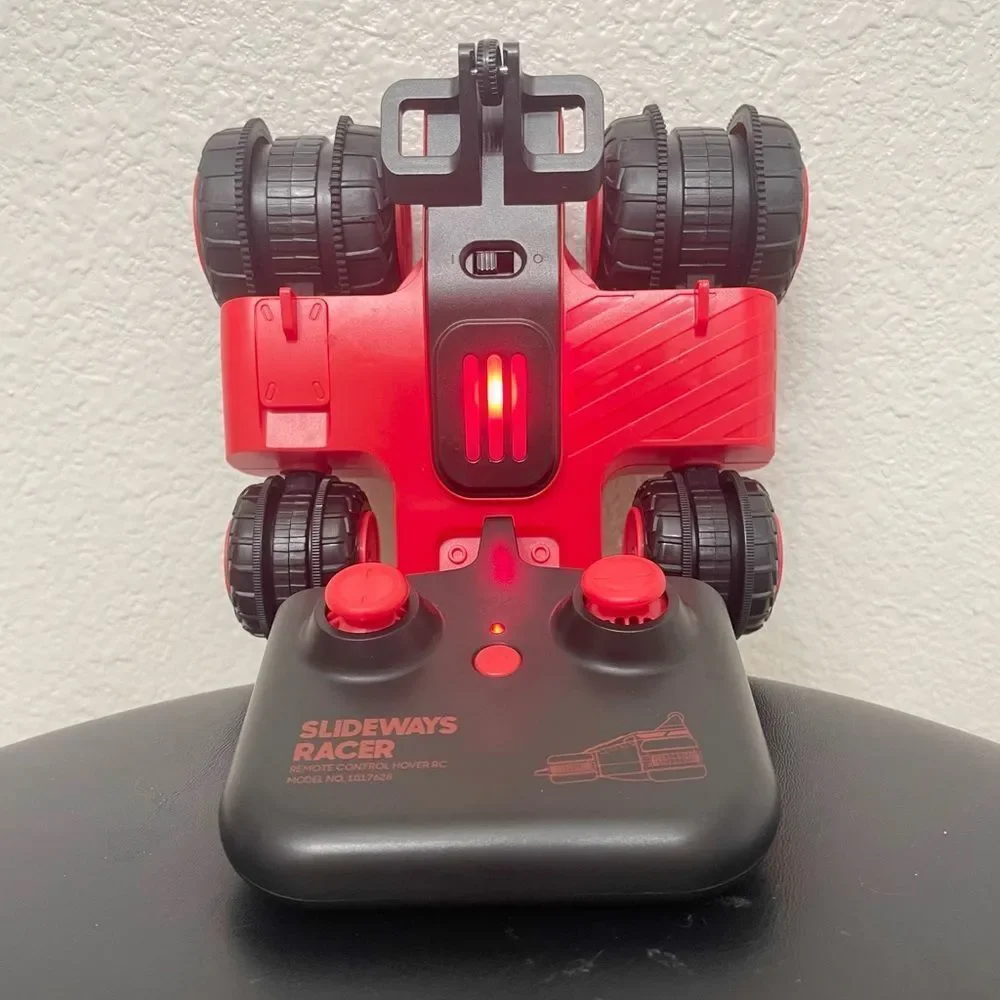 Sharper Image Sideways Racer RC Car Hover Drift 360° Stunt Toy Red